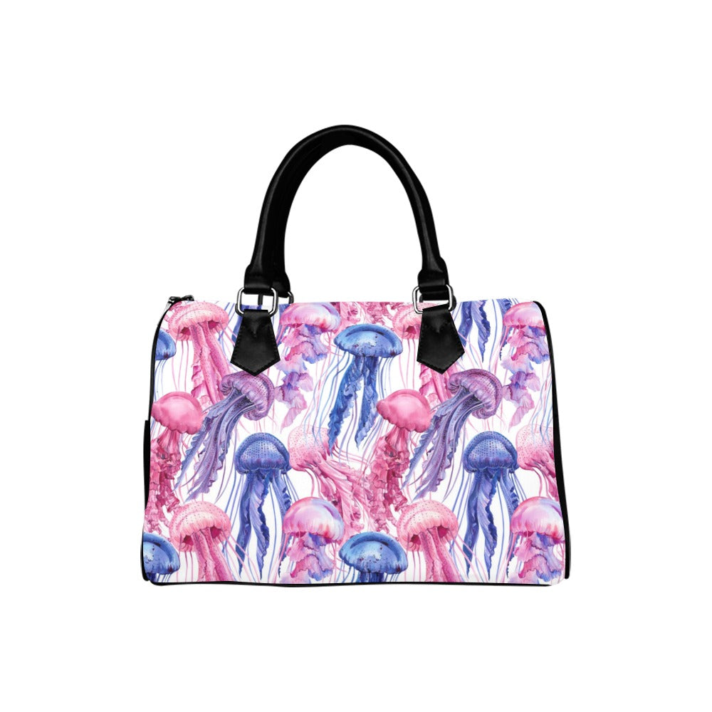 Watercolour Jellyfish Boston Handbag