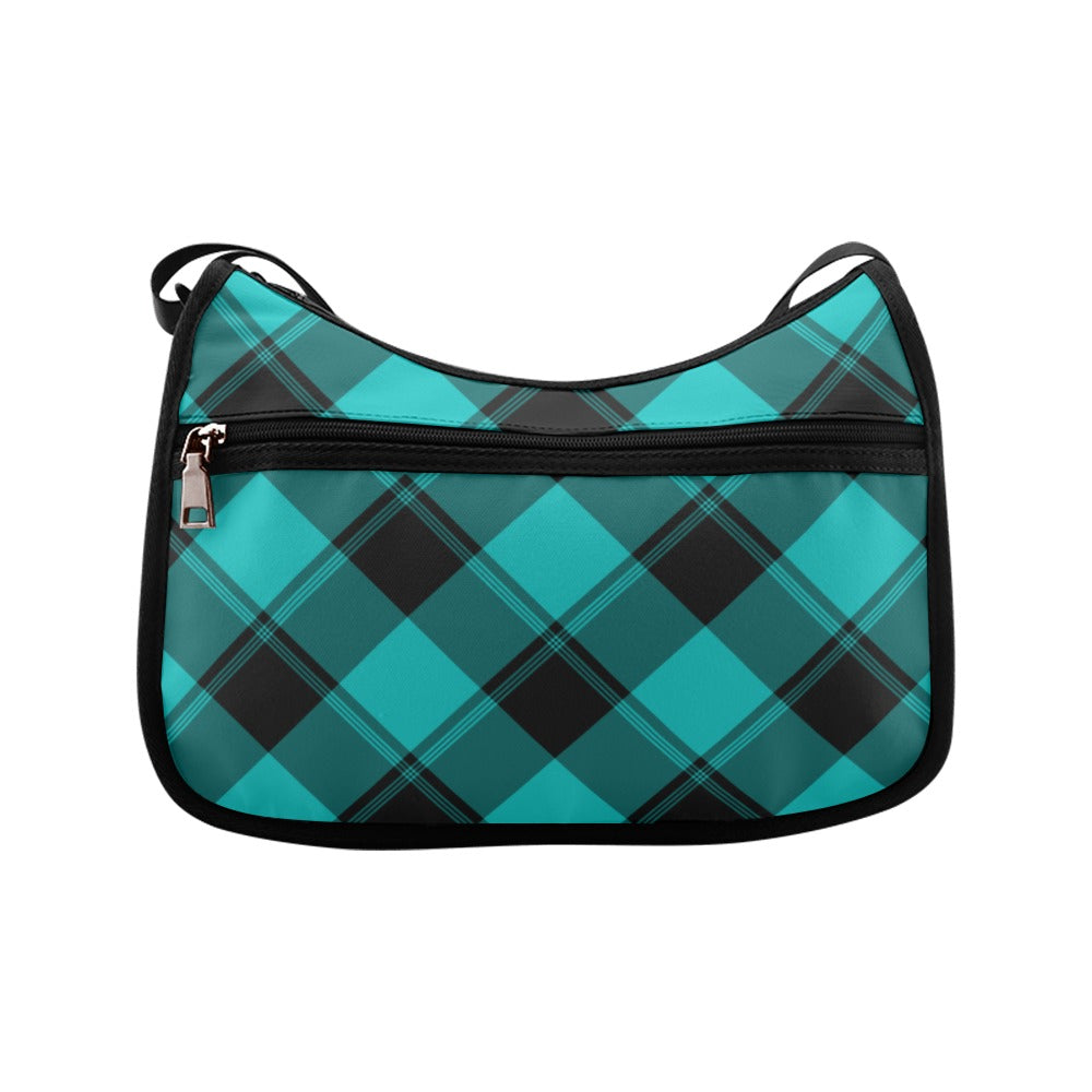 Pennyroyal Teal Plaid Crossbody Bag