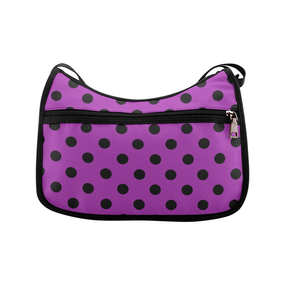 Purple Reign Polka Dot Crossbody Bag