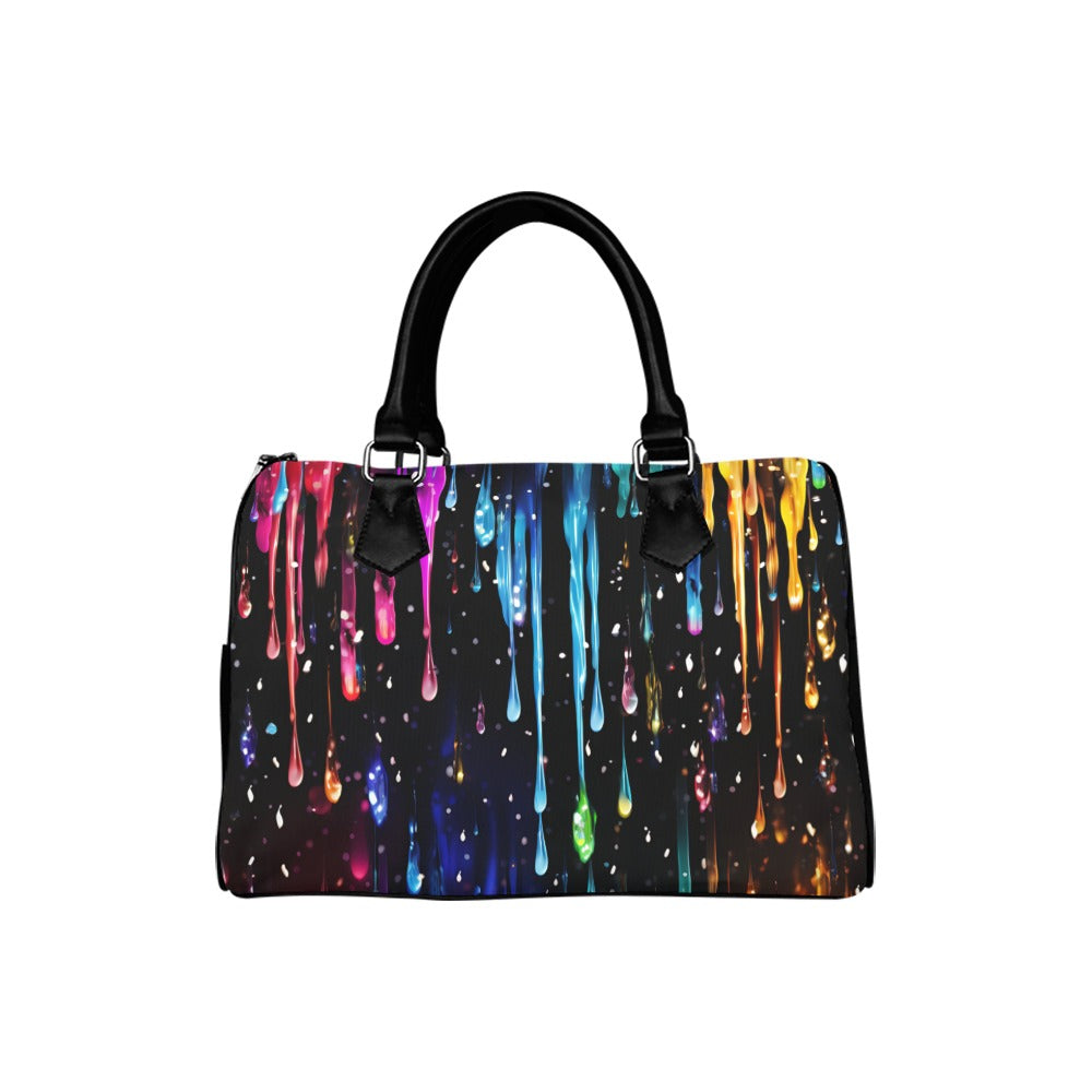 Rainbow Drips Boston Handbag - Offbeat Sweetie