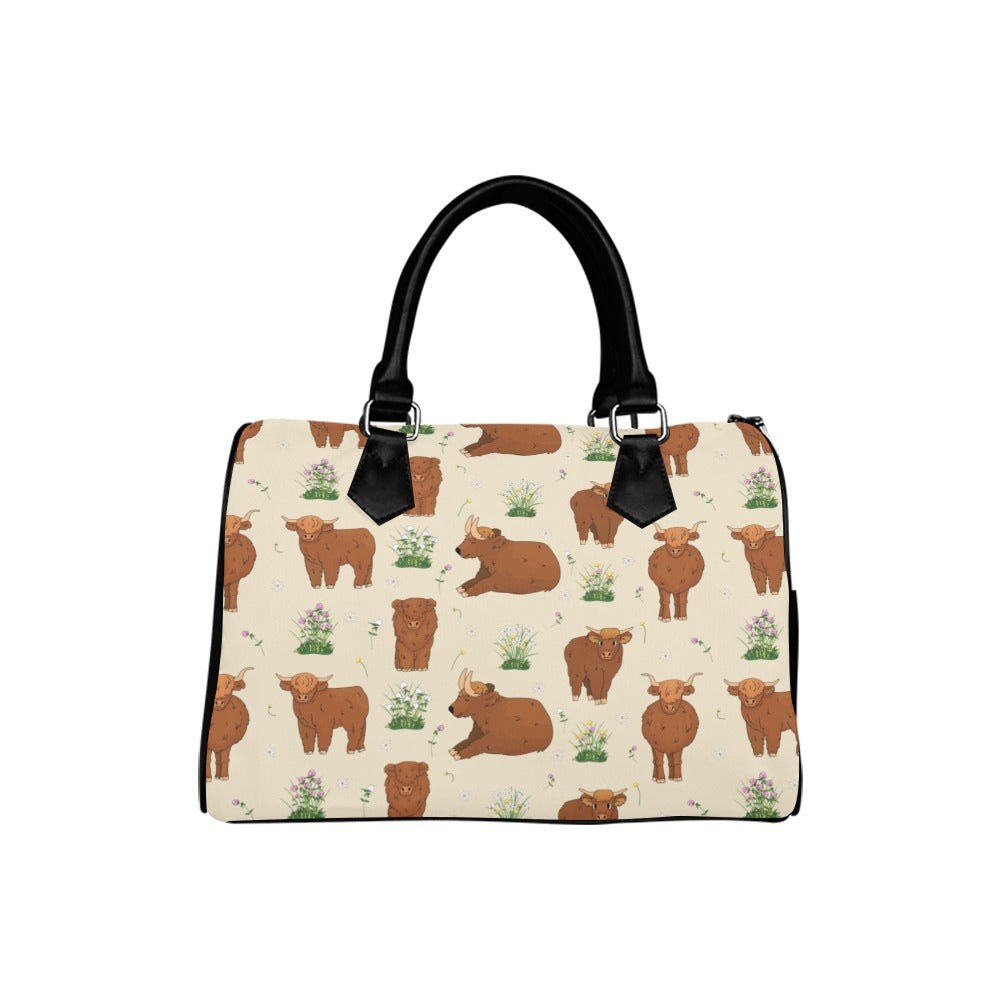 Highland Cows Boston Handbag