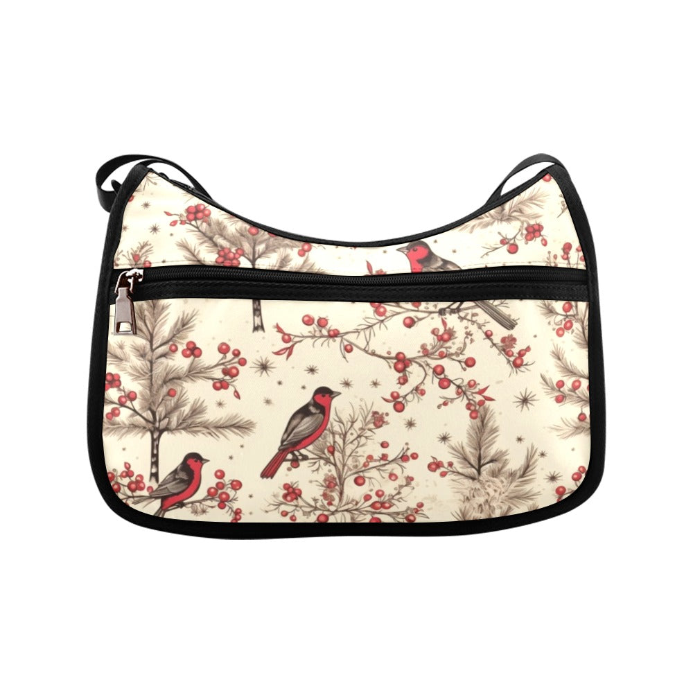 Christmas Birds Crossbody Bag - Offbeat Sweetie