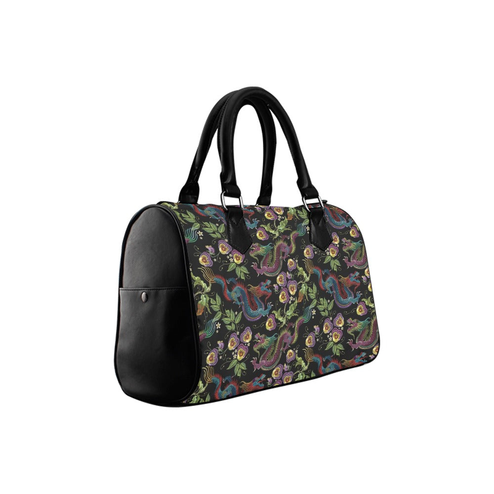 Dragon Noir Boston Handbag