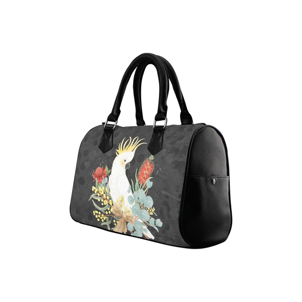Cockatoo Boston Handbag - Offbeat Sweetie