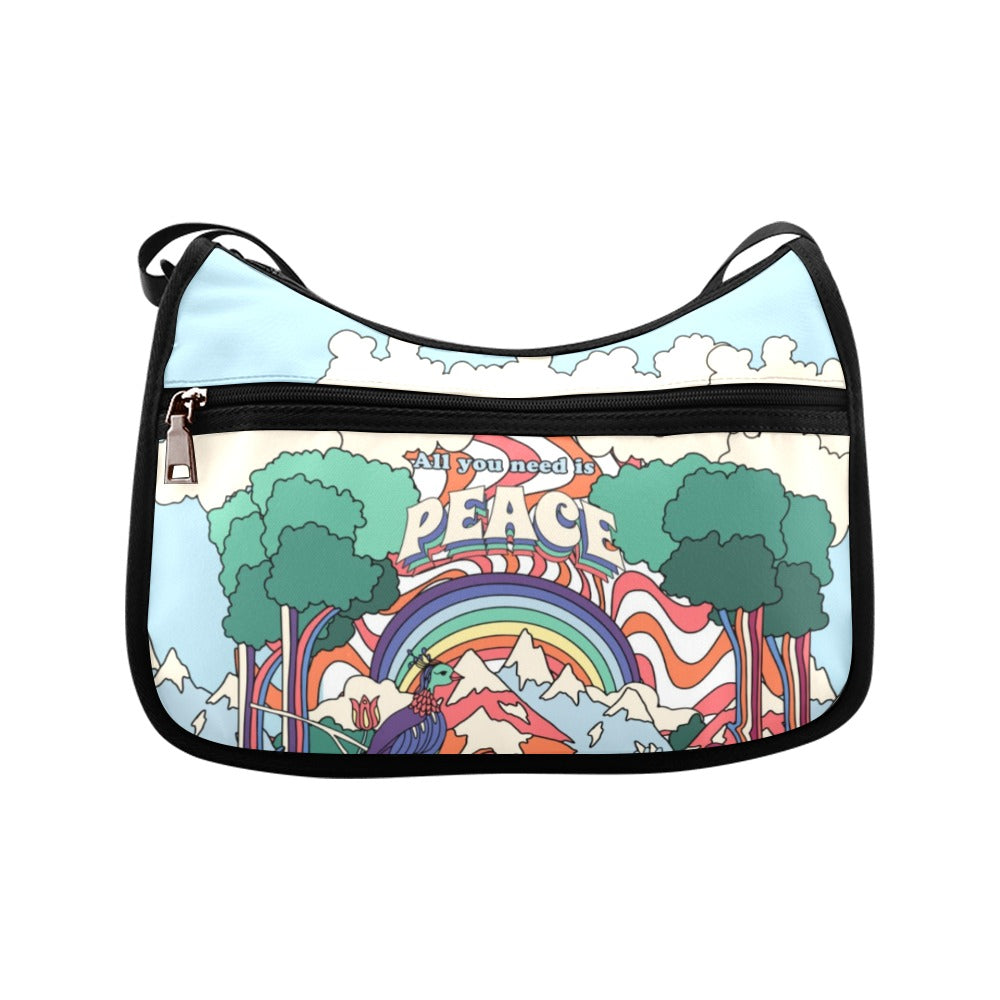 All You Need Is Peace Crossbody Bag - Offbeat Sweetie