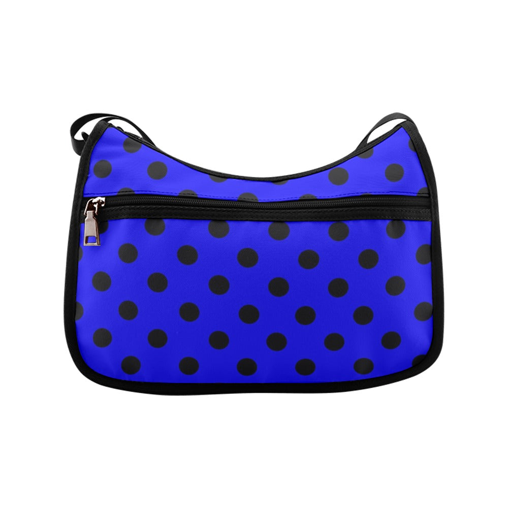 Vivid Blue Polka Dot Crossbody Bag
