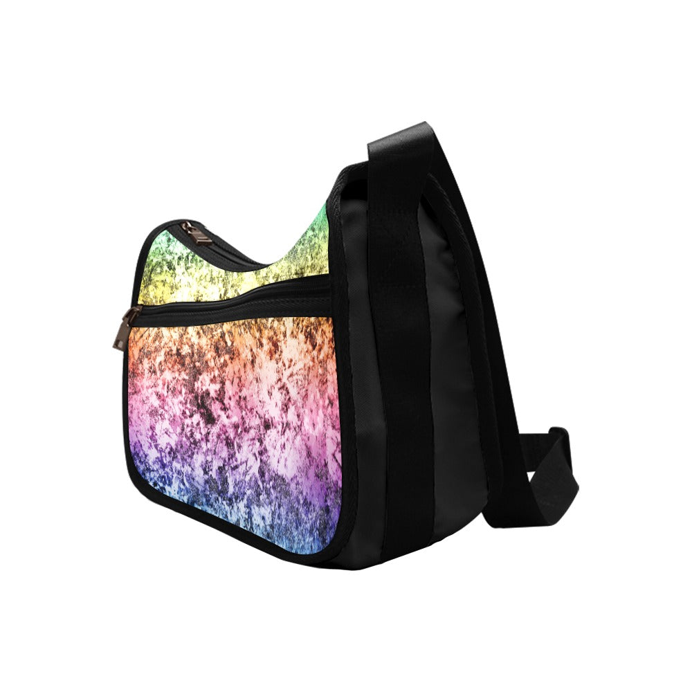 Rainbow Grunge Crossbody Bag - Offbeat Sweetie