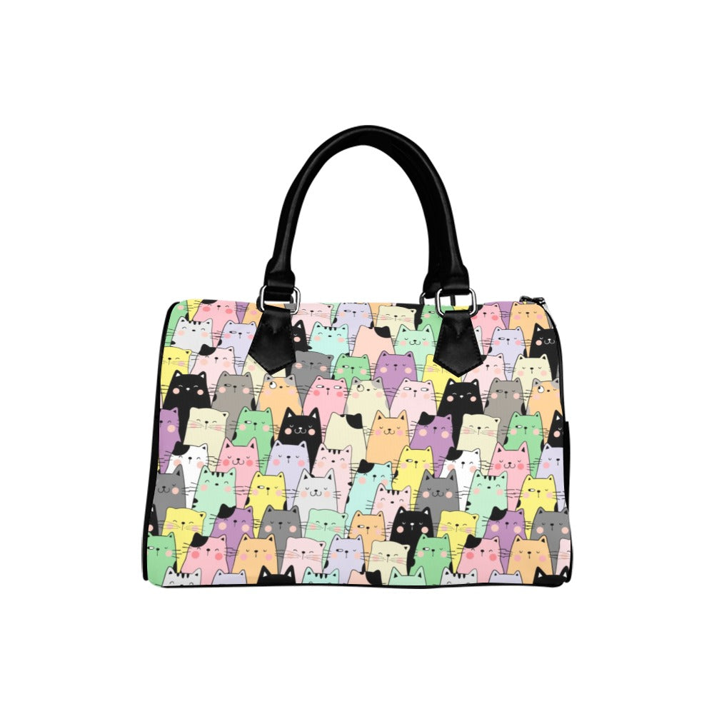 You've Got To Be Kitten Me Boston Handbag - Offbeat Sweetie