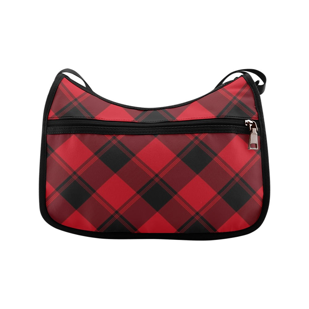 Toffee Apple Plaid Crossbody Bag