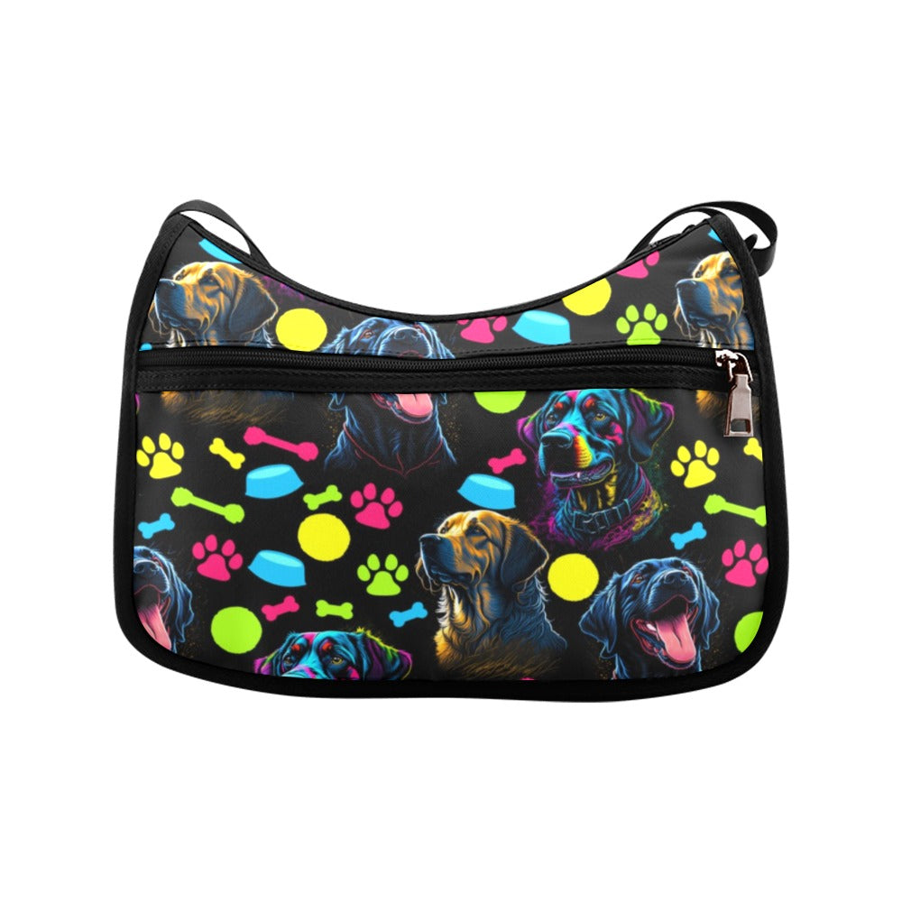 Neon Dogs Crossbody Bag - Offbeat Sweetie