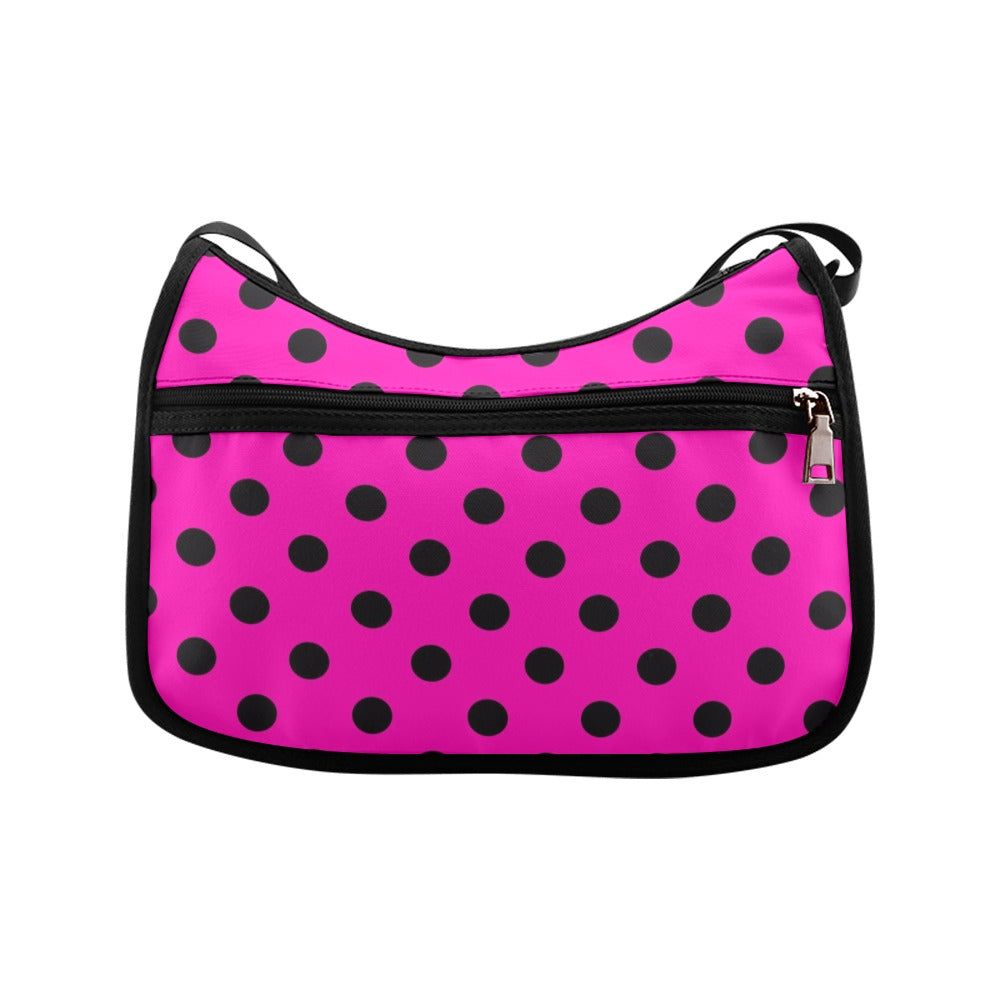 Pretty In Pink Polka Dot Crossbody Bag