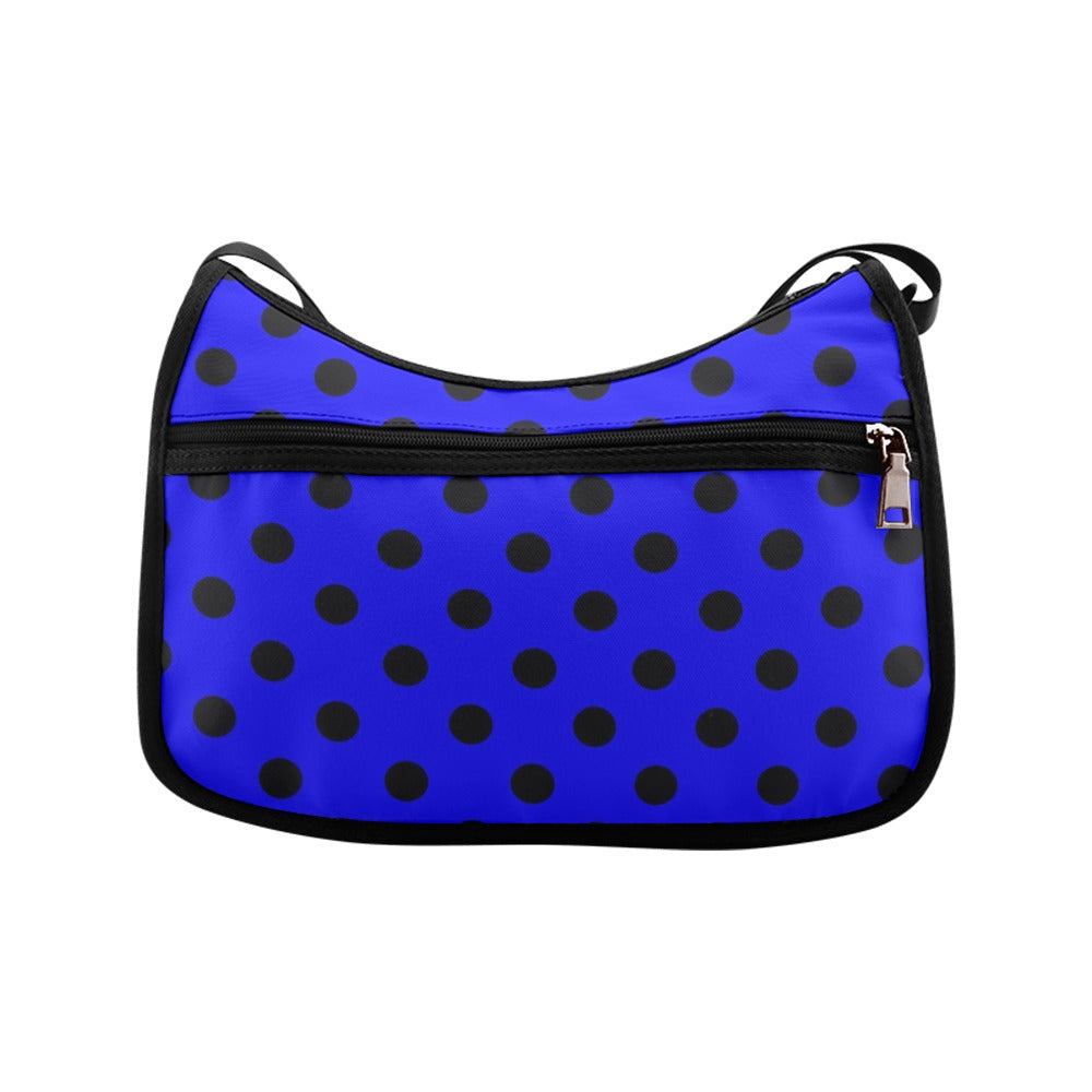 Vivid Blue Polka Dot Crossbody Bag