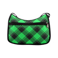 Lucky Green Plaid Crossbody Bag