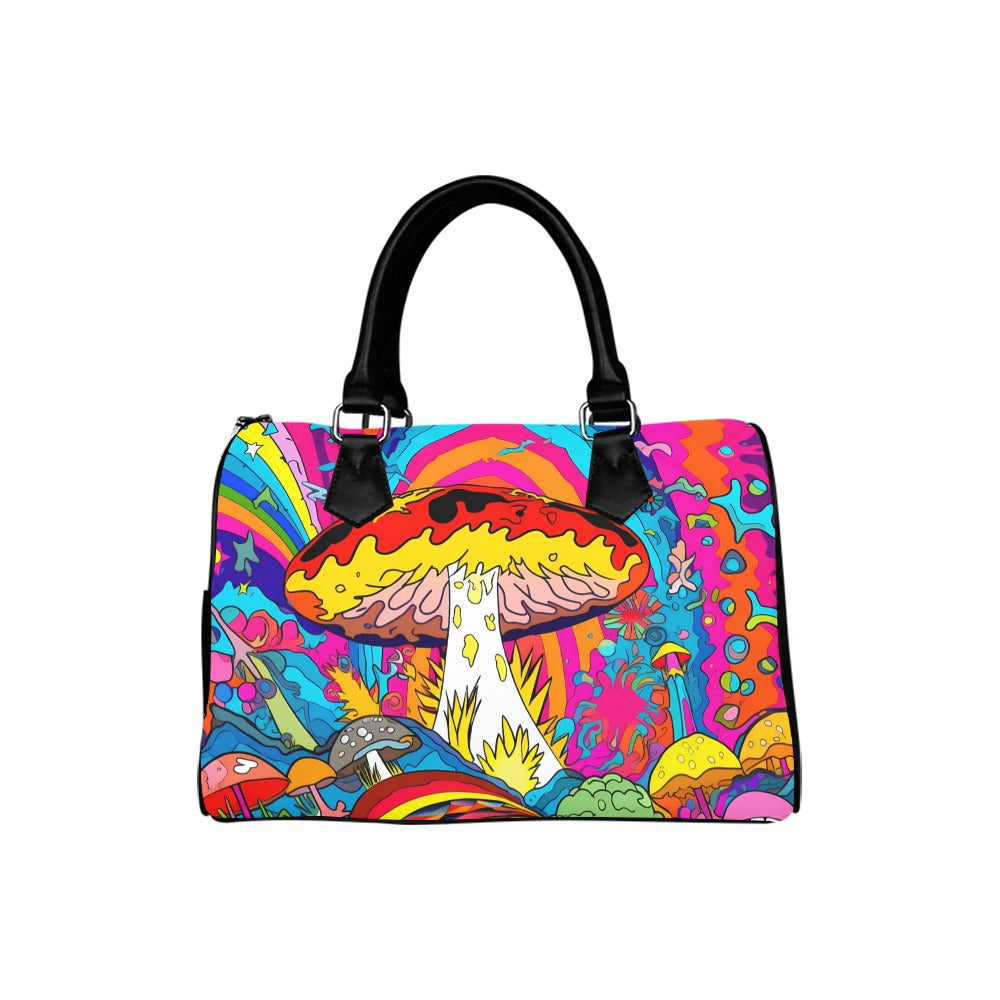 Psychedelic Mushies Boston Handbag - Offbeat Sweetie