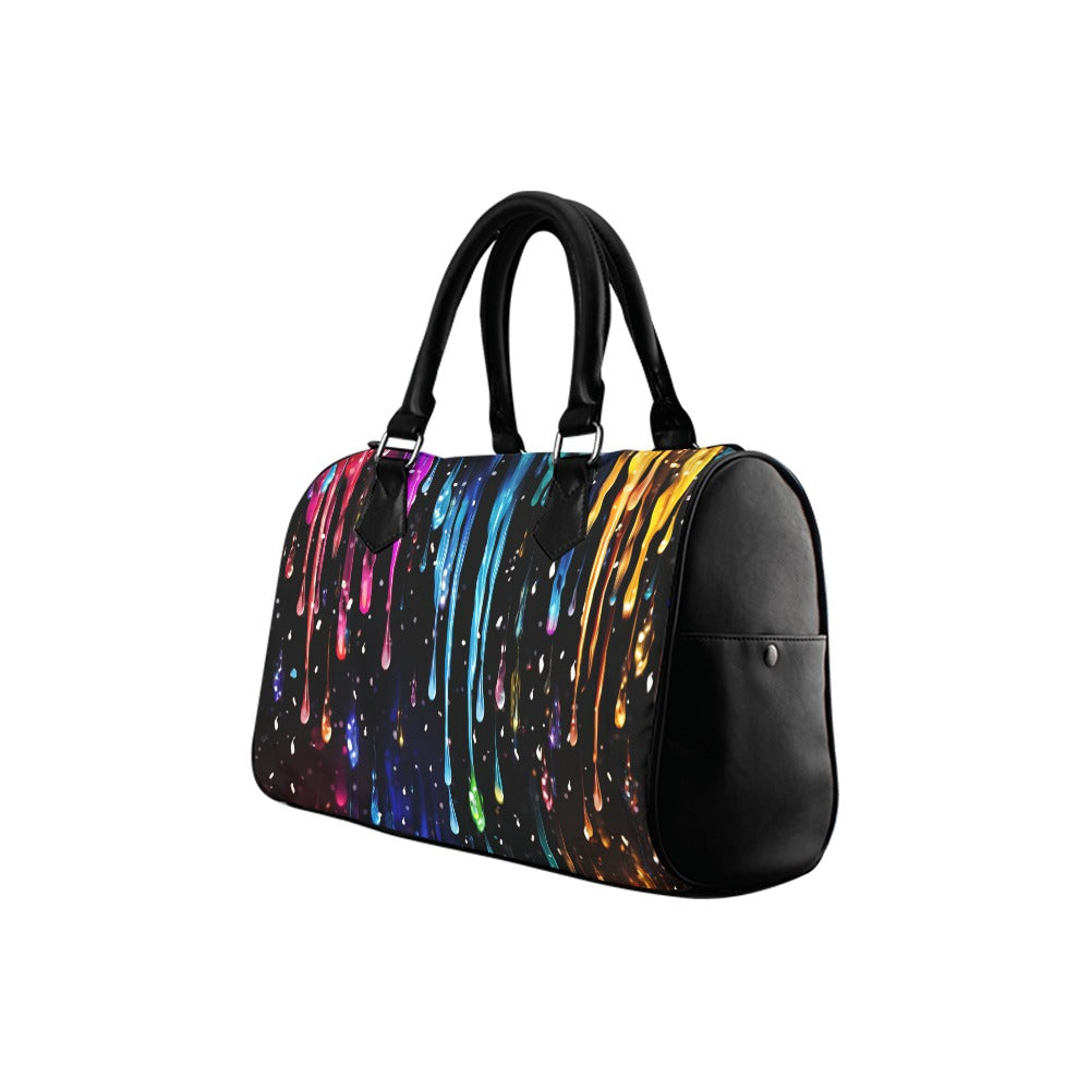Rainbow Drips Boston Handbag - Offbeat Sweetie