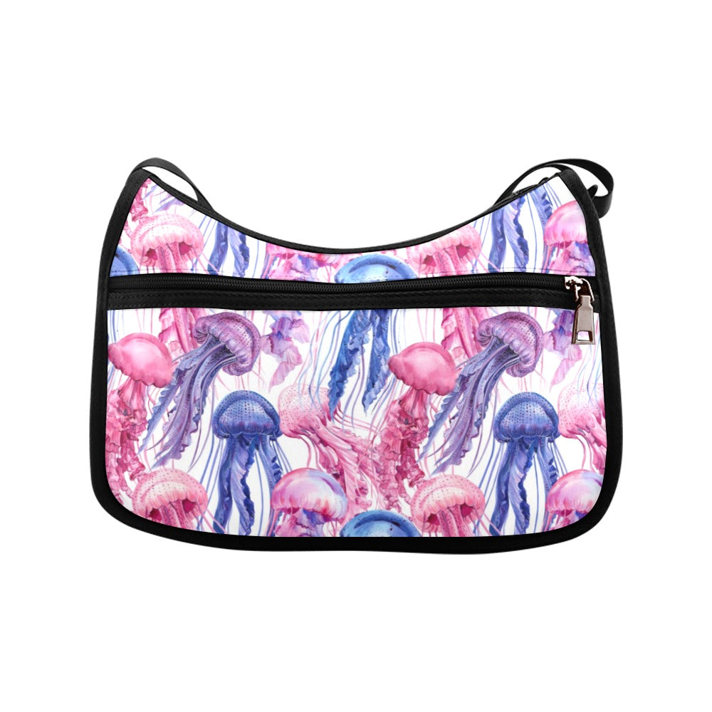 Watercolour Jellyfish Crossbody Bags