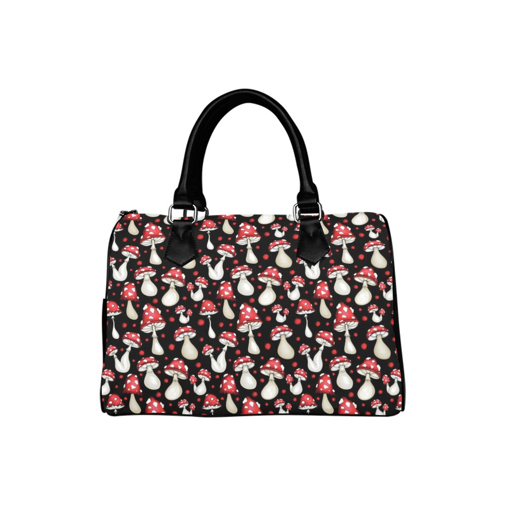 Mushrooms Boston Handbag - Offbeat Sweetie