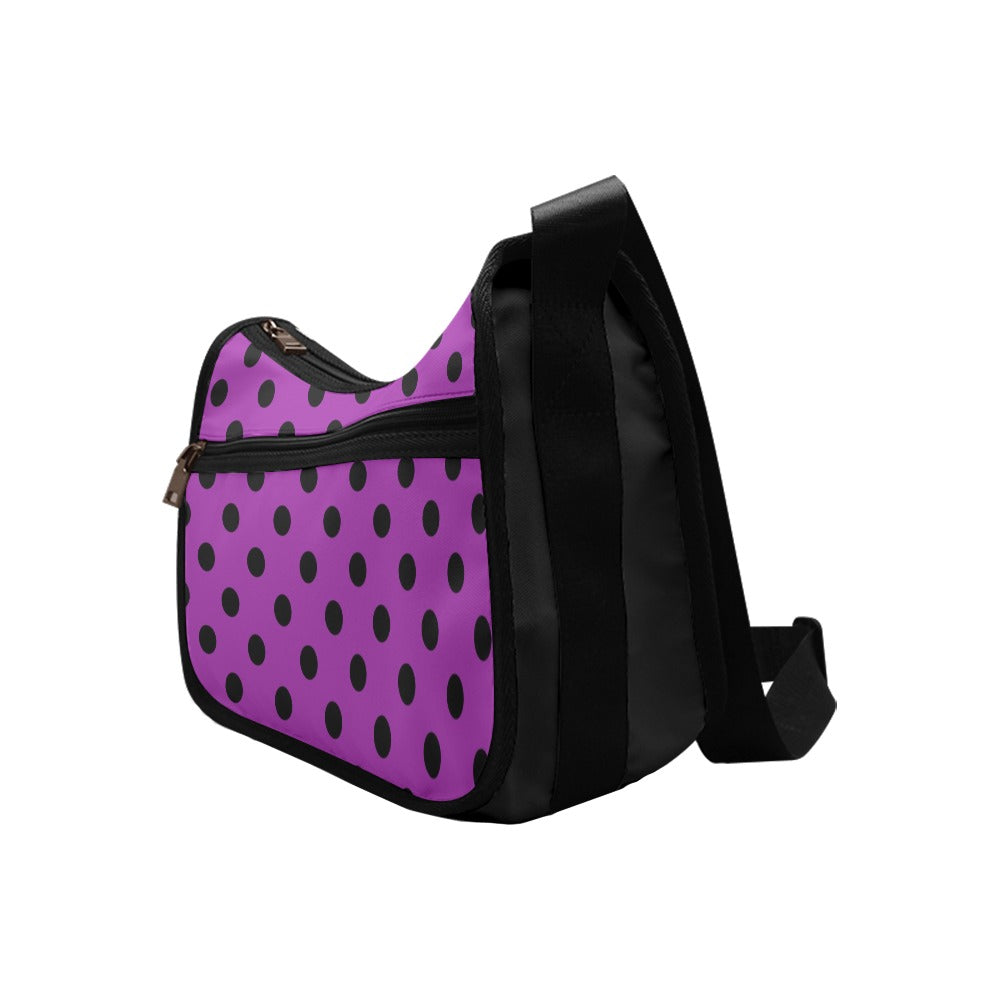 Purple Reign Polka Dot Crossbody Bag