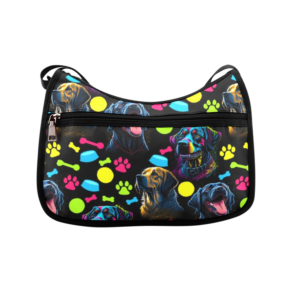 Neon Dogs Crossbody Bag - Offbeat Sweetie