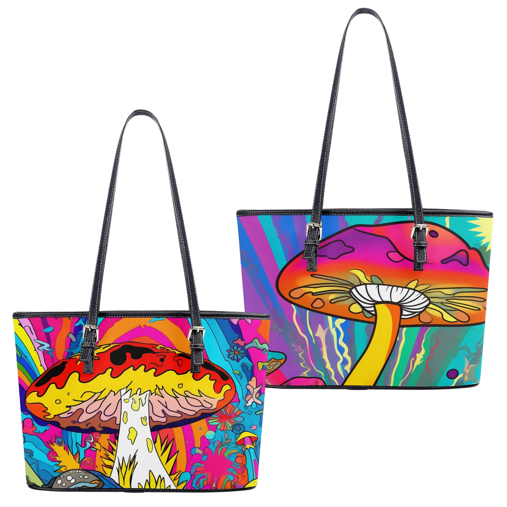 Psychedelic Mushies Tote Bag - Offbeat Sweetie