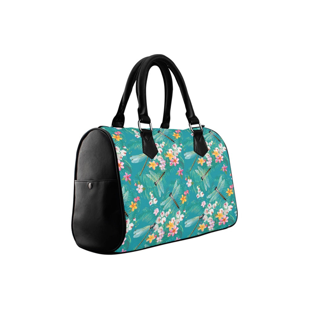 Dragonflies Boston Handbag - Offbeat Sweetie