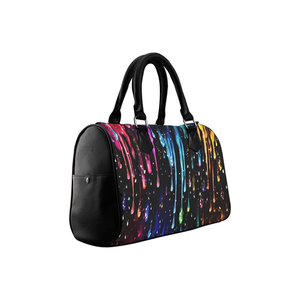 Rainbow Drips Boston Handbag - Offbeat Sweetie