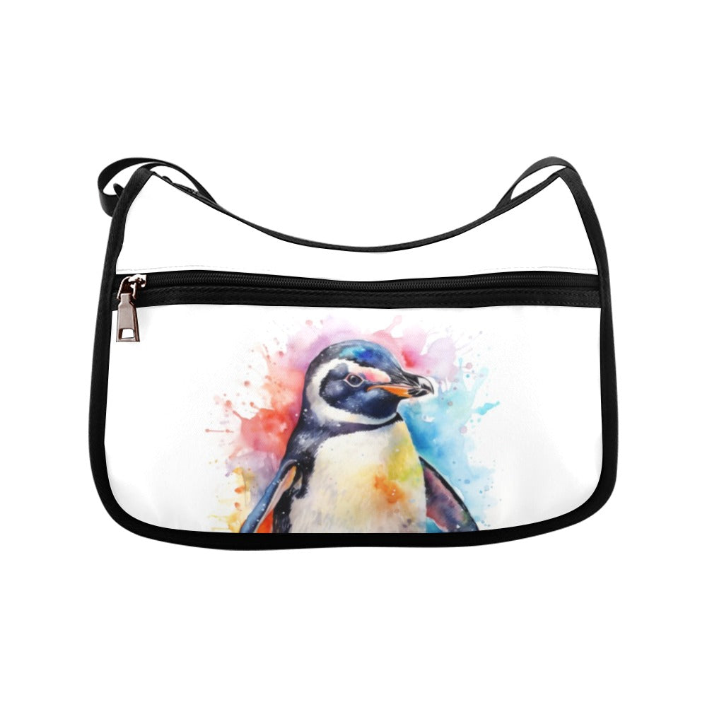 Watercolour Penguin Crossbody Bag - Offbeat Sweetie