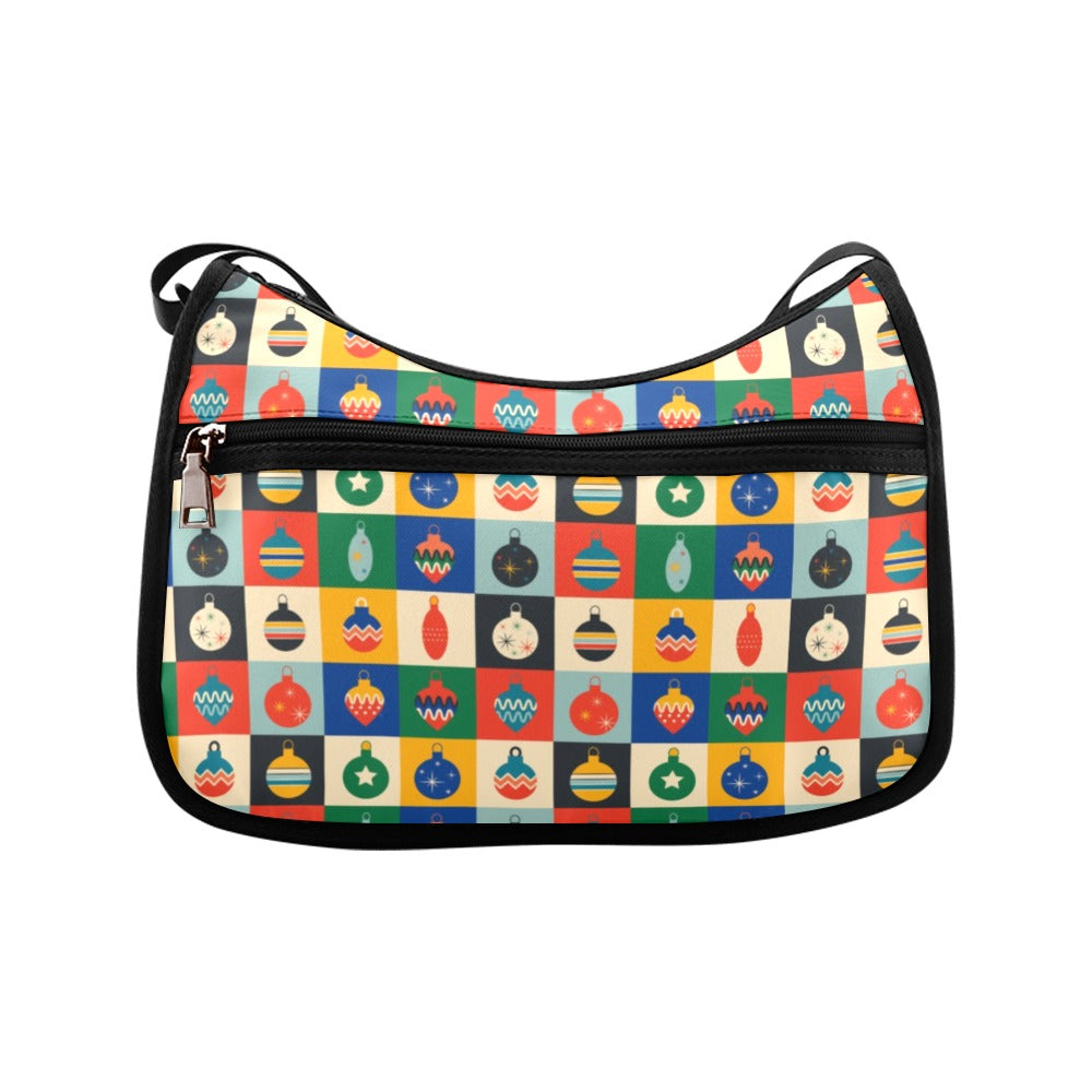 Retro Xmas Baubles Crossbody Bag - Offbeat Sweetie