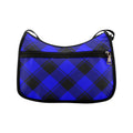Vivid Blue Plaid Crossbody Bag