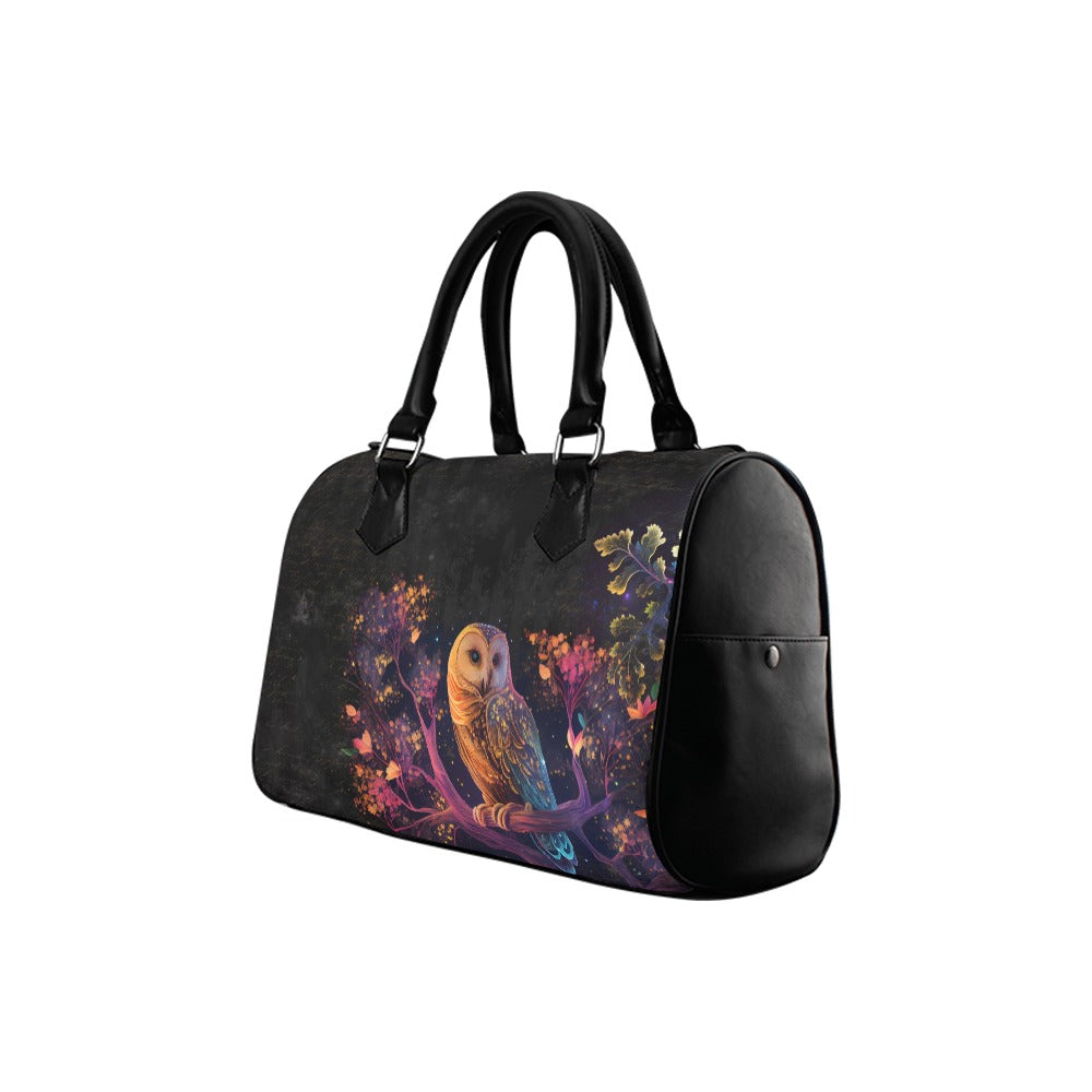 Owls Boston Handbag - Offbeat Sweetie
