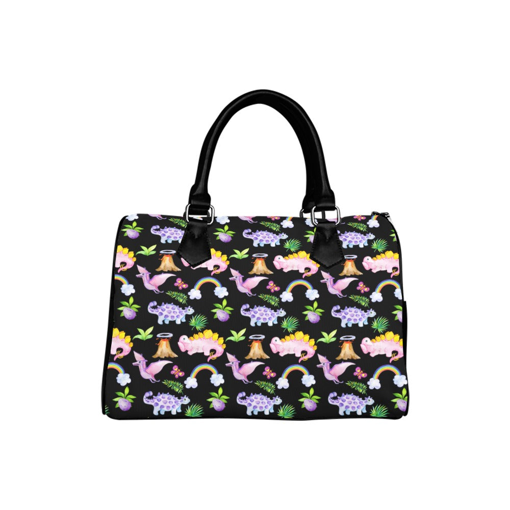 Happy Dinos Boston Handbag - Offbeat Sweetie