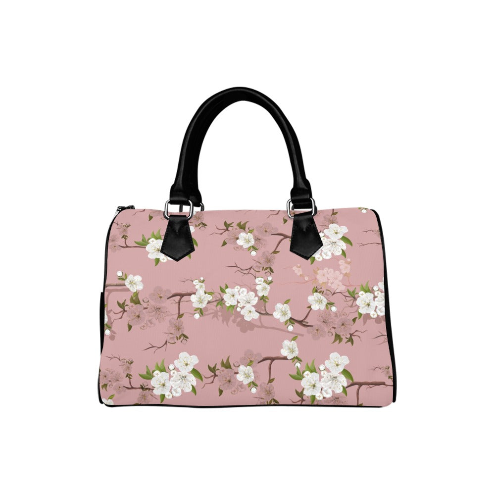 Peach Blossoms Boston Handbag - Offbeat Sweetie