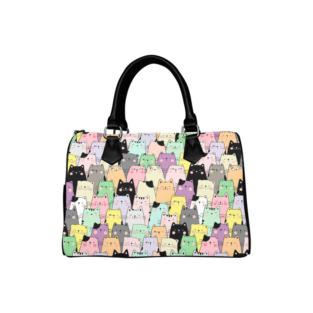 You've Got To Be Kitten Me Boston Handbag - Offbeat Sweetie