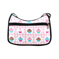Pink Gingham Cupcakes Crossbody Bag