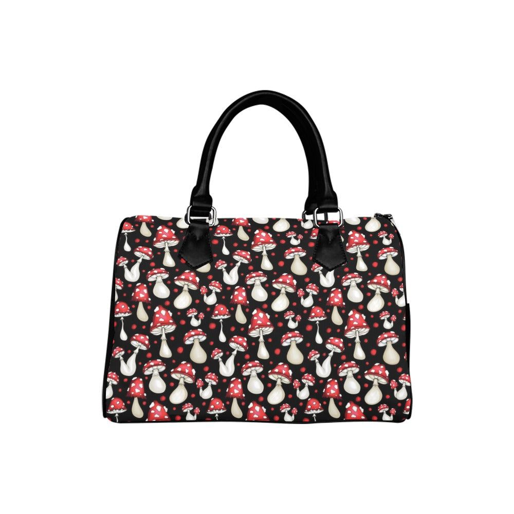 Mushrooms Boston Handbag - Offbeat Sweetie