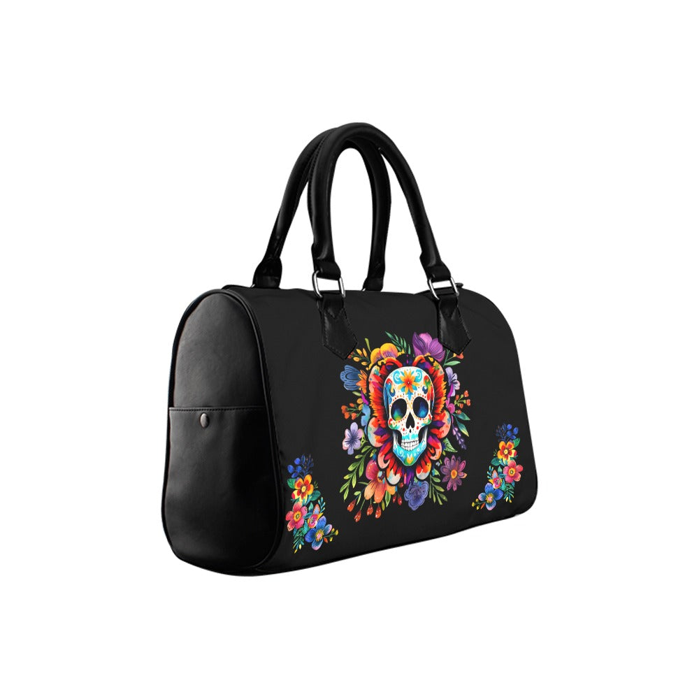 Day Of The Dead Boston Handbag - Offbeat Sweetie