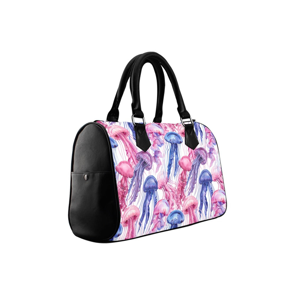 Watercolour Jellyfish Boston Handbag