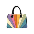 Retro Rainbow Boston Handbag - Offbeat Sweetie
