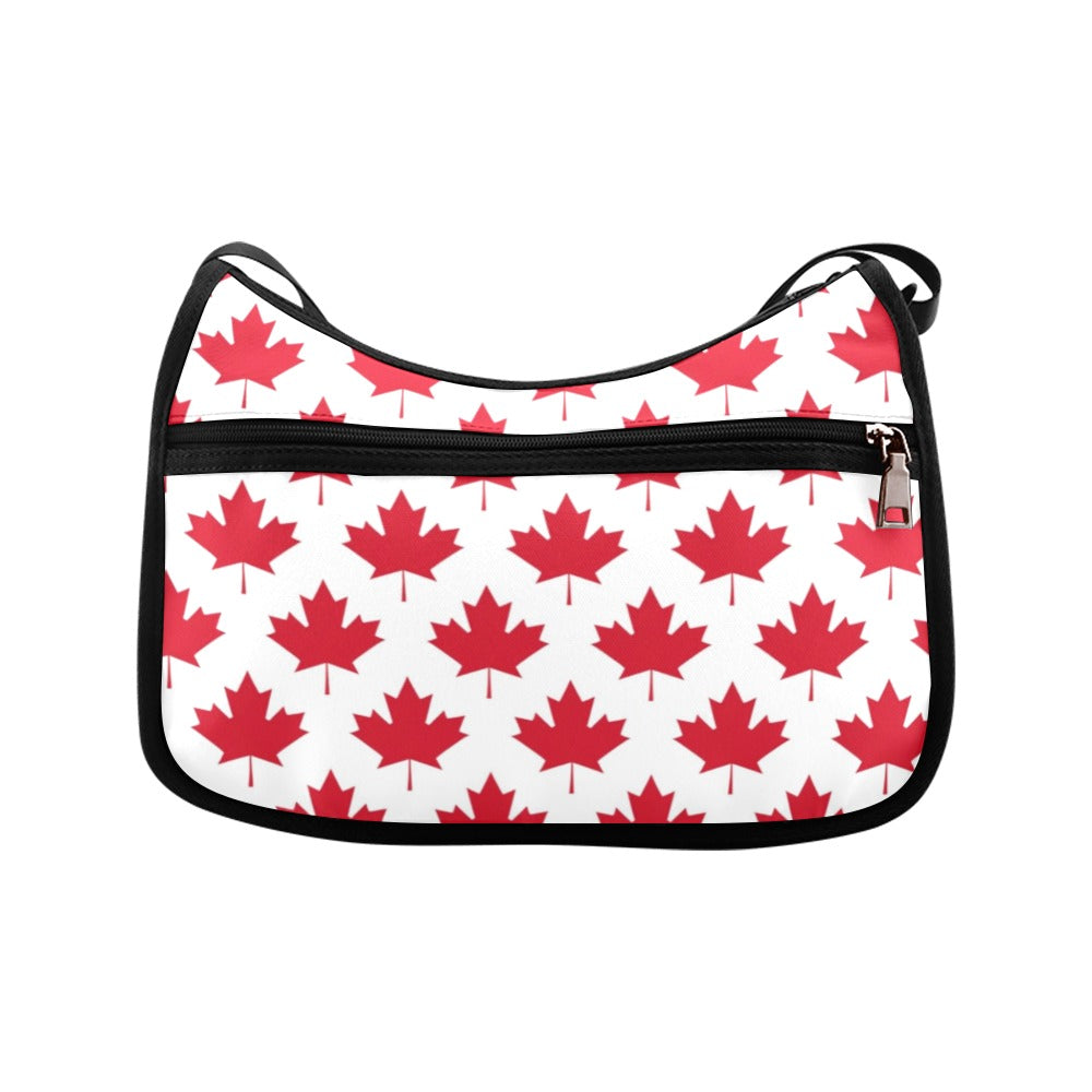 Maple Leaves White Crossbody Bag - Offbeat Sweetie