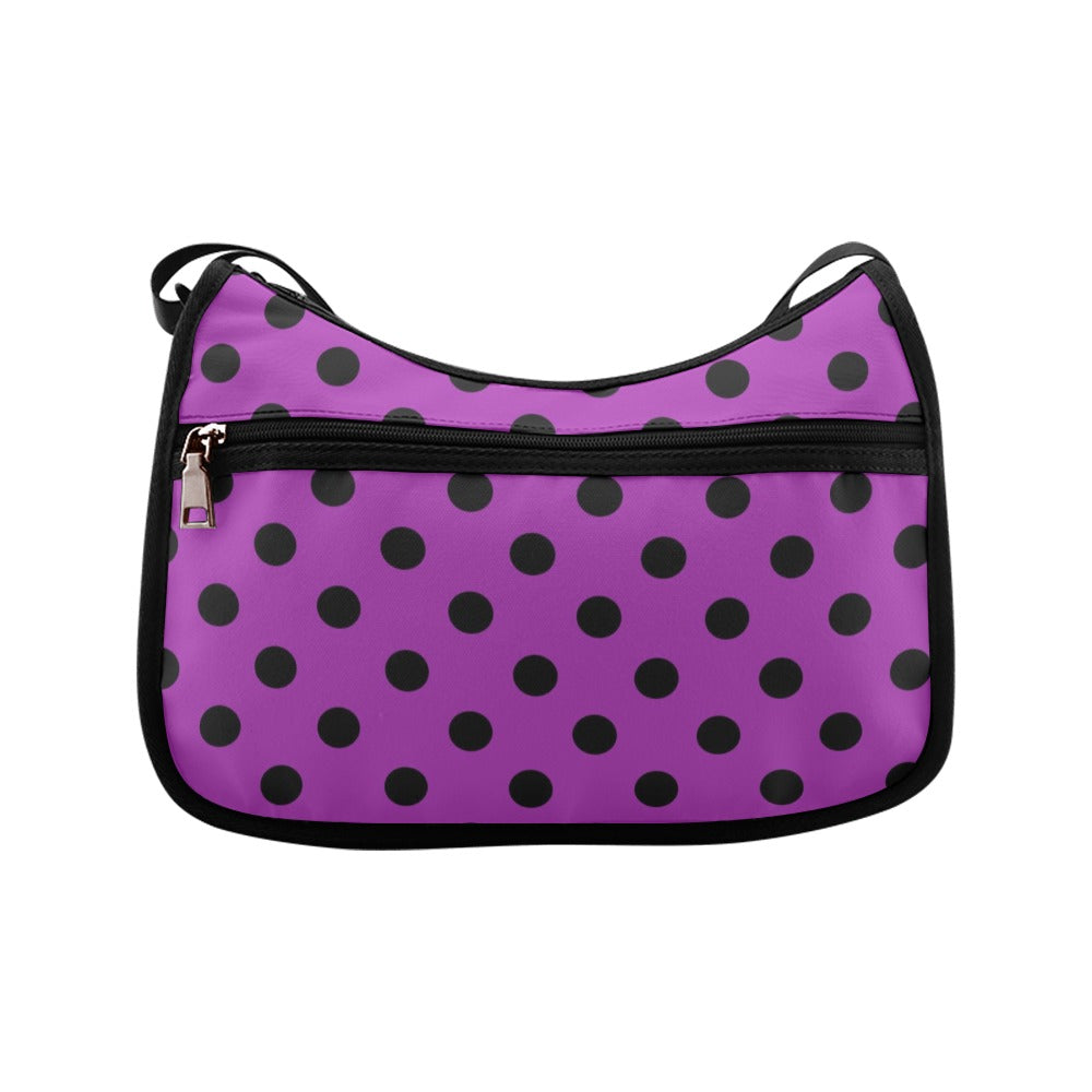 Purple Reign Polka Dot Crossbody Bag