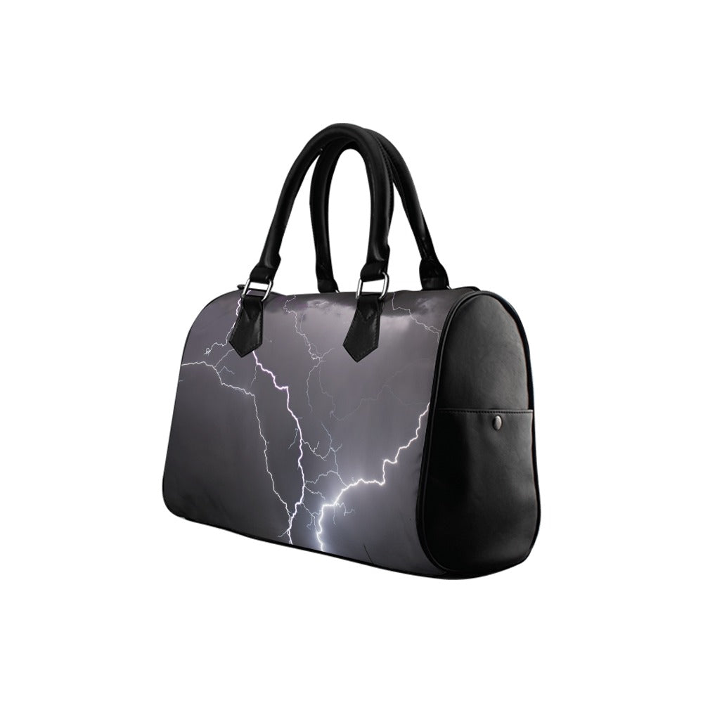 Lightning Crashes Boston Handbag - Offbeat Sweetie