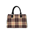 Choco Mocha Plaid Boston Handbag
