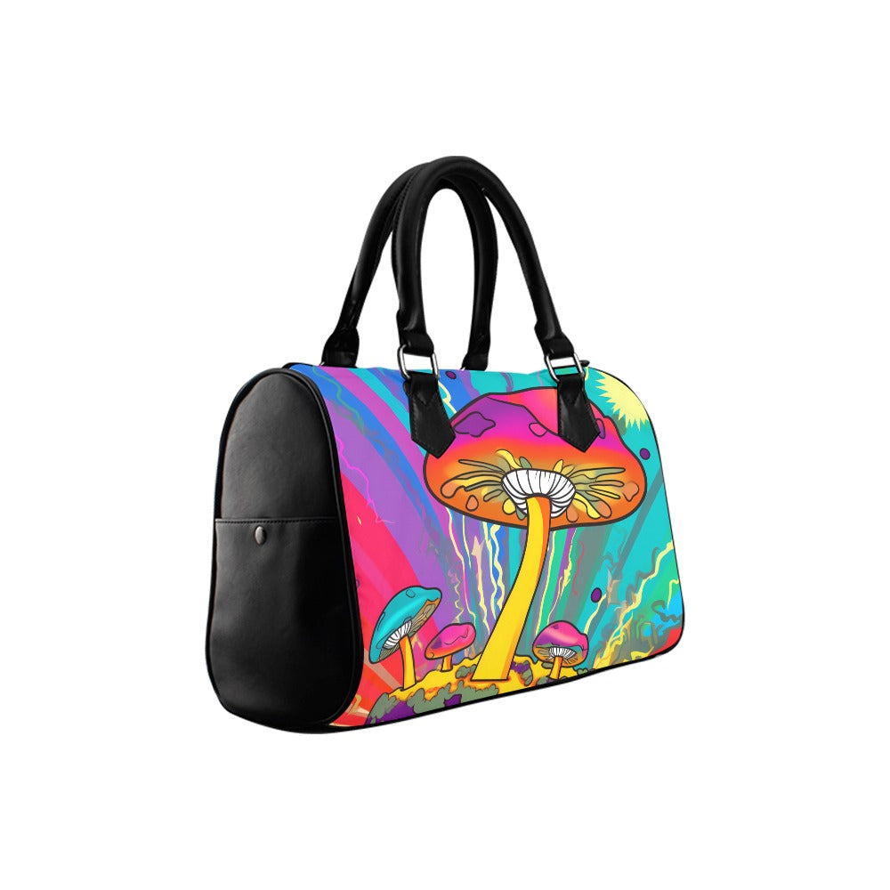 Psychedelic Mushies Boston Handbag - Offbeat Sweetie