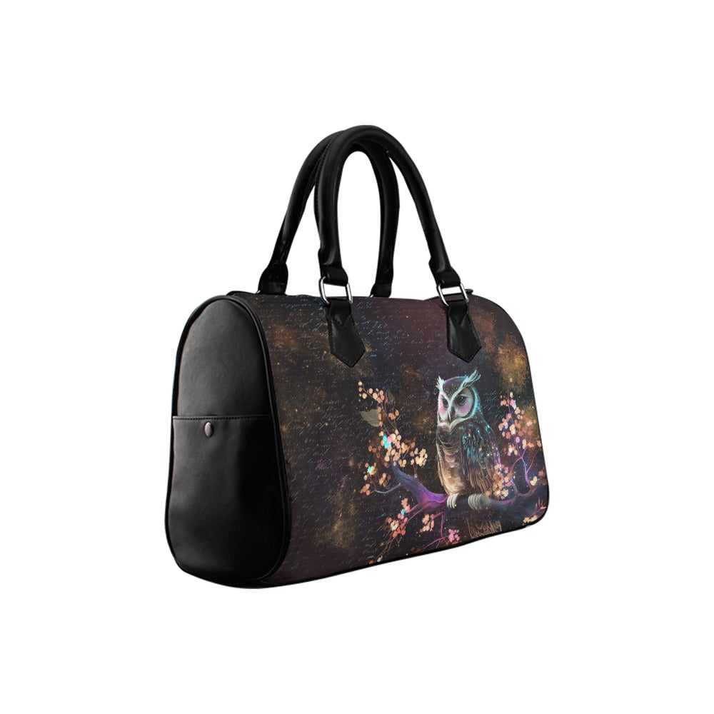 Owls Boston Handbag - Offbeat Sweetie