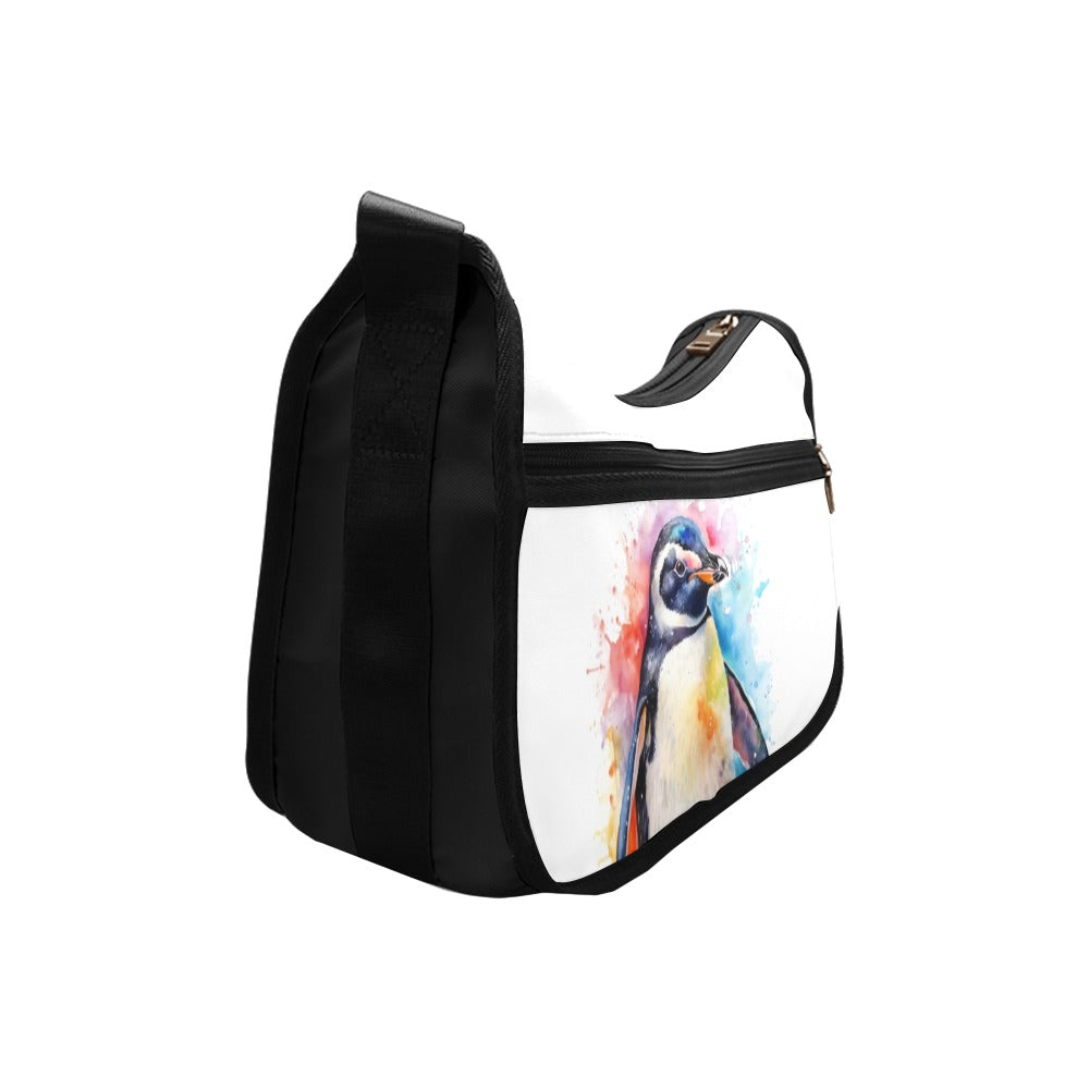 Watercolour Penguin Crossbody Bag - Offbeat Sweetie
