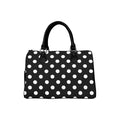 Paint It Black Polka Dot Boston Handbag