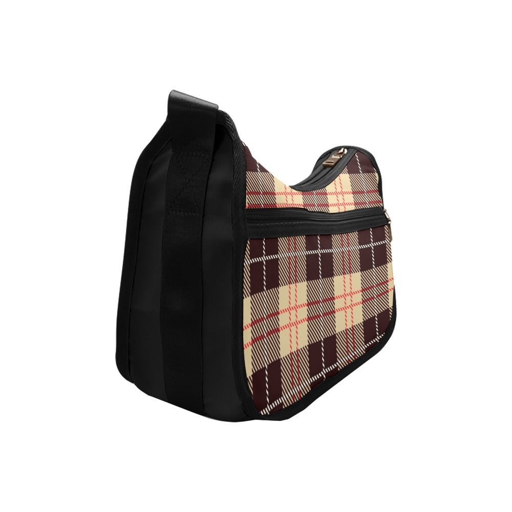Choco Mocha Plaid Crossbody Bag