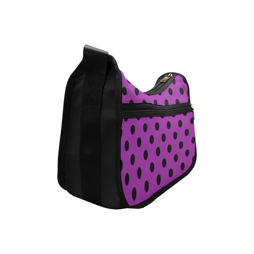 Purple Reign Polka Dot Crossbody Bag