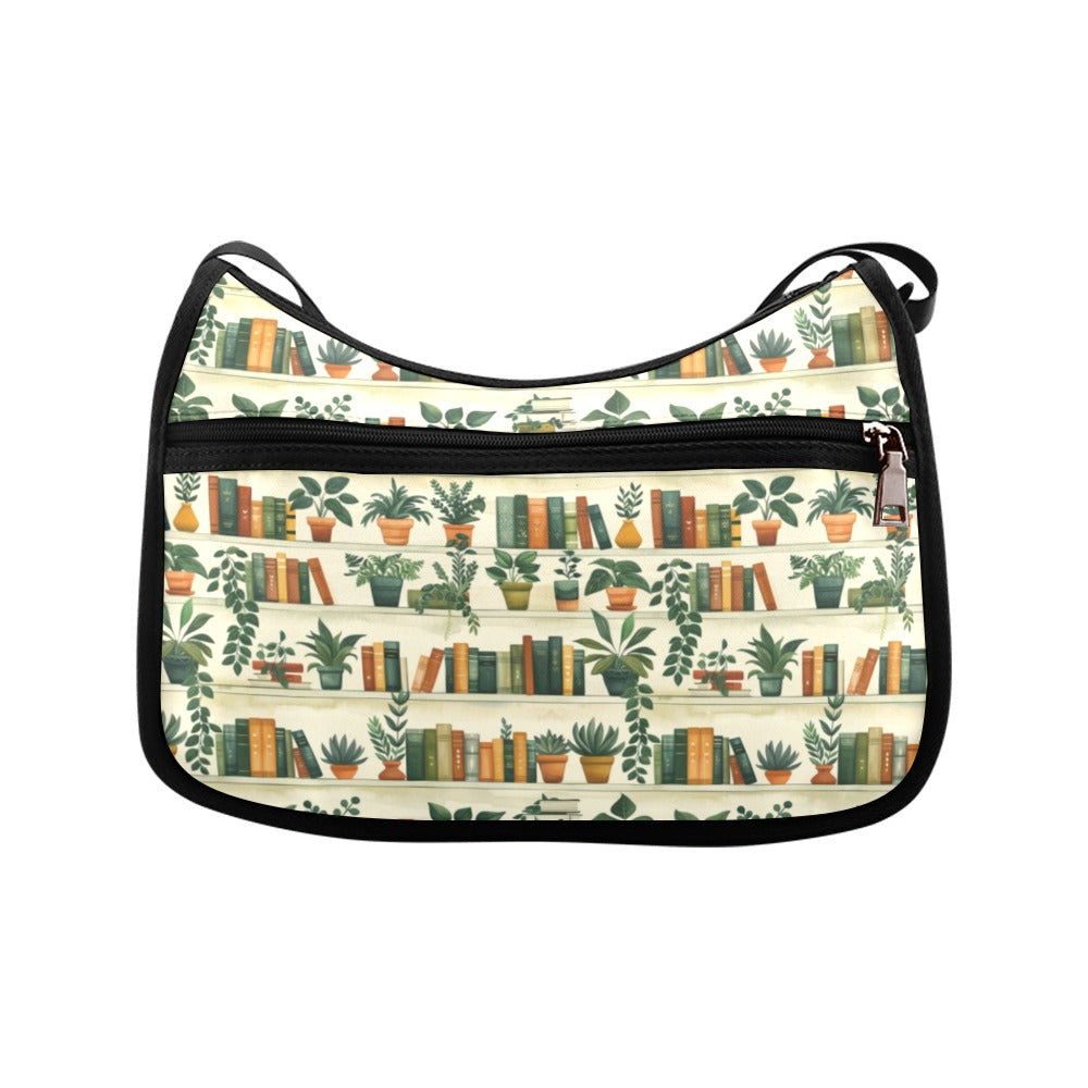 Books And Plants Crossbody Bag - Offbeat Sweetie