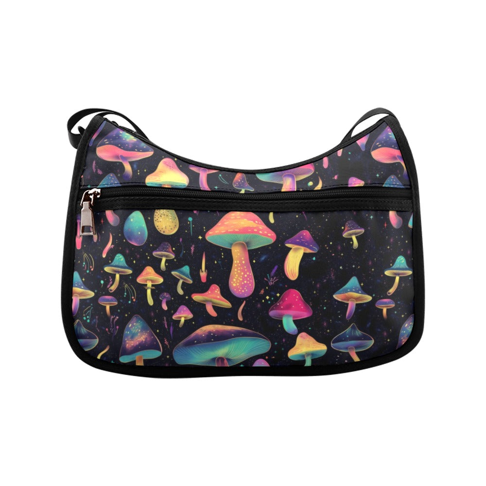 Cosmic Mushrooms Crossbody Bag - Offbeat Sweetie